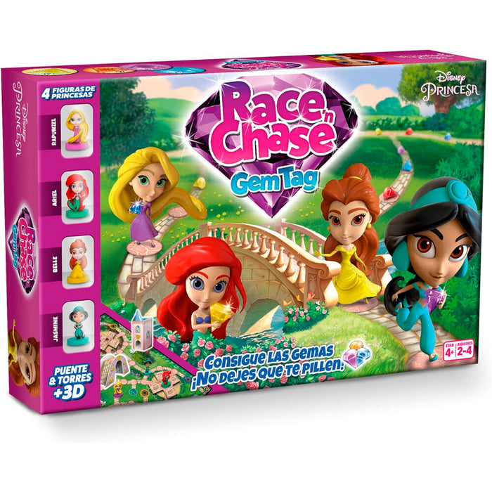 Spanish Disney Princess Race Chase board game-1