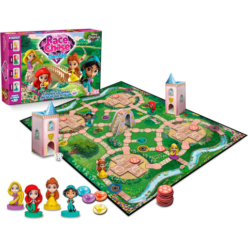 Spanish Disney Princess Race Chase board game-0