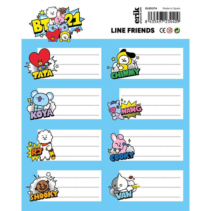 BT21 Adhesive labels-1