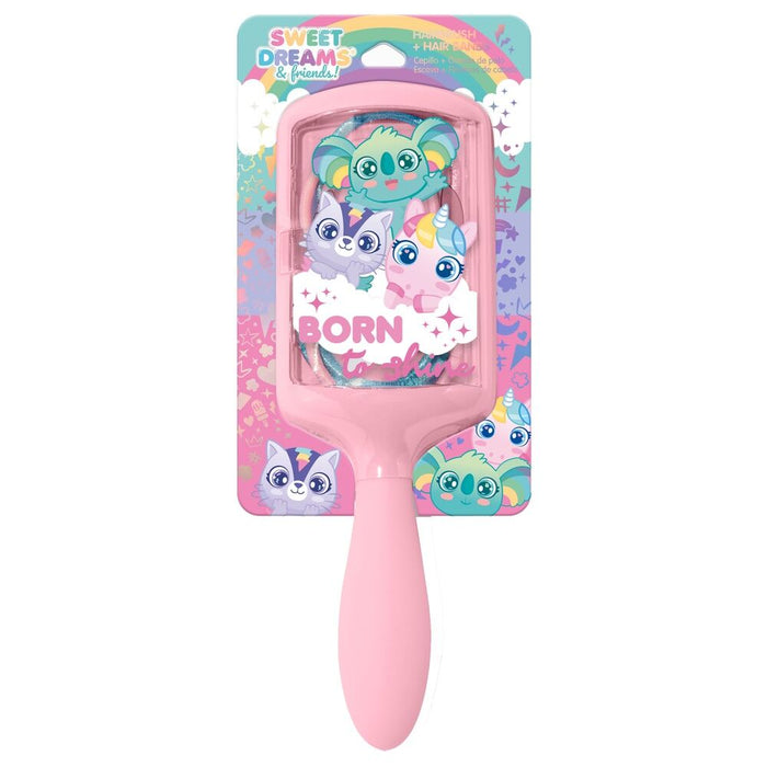 Sweet Dreams hair brush + hair ties set-0