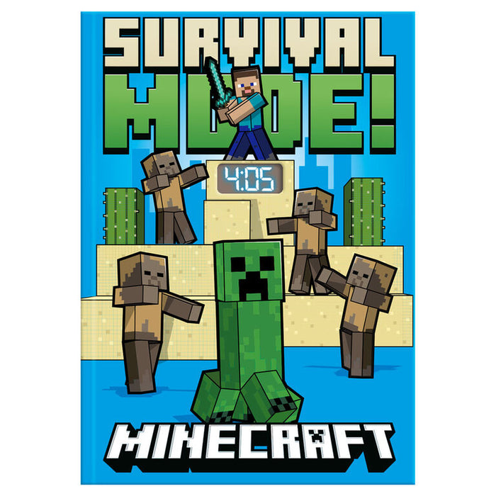 Minecraft Notebook with led clock-1