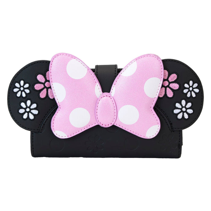 Loungefly Disney Minnie Floral Rock the Dots wallet-0