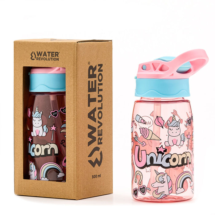 Water Revolution tritan Unicorn bottle 500ml-1