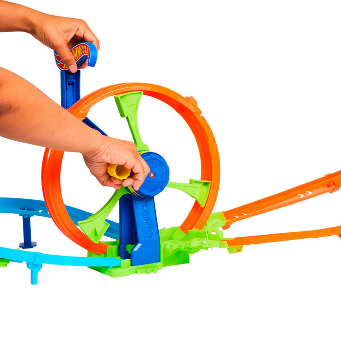 Hot Wheels Stunt Tracks Rapid Launch & Loop-3