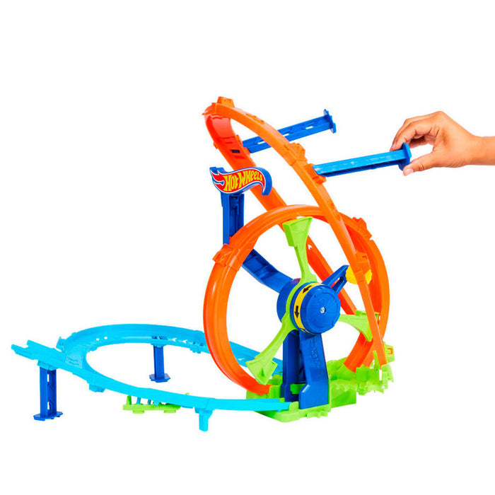 Hot Wheels Stunt Tracks Rapid Launch & Loop-4
