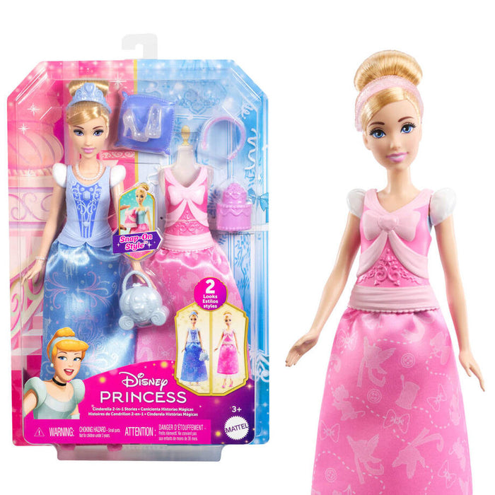 Disney Princess Cinderella 2 in 1 stories doll-1