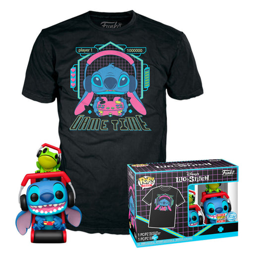 Set figure POP & Tee Disney Stitch Gamer Stitch with Frog-0