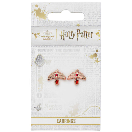 Harry Potter Fawkes Rose earrings-1
