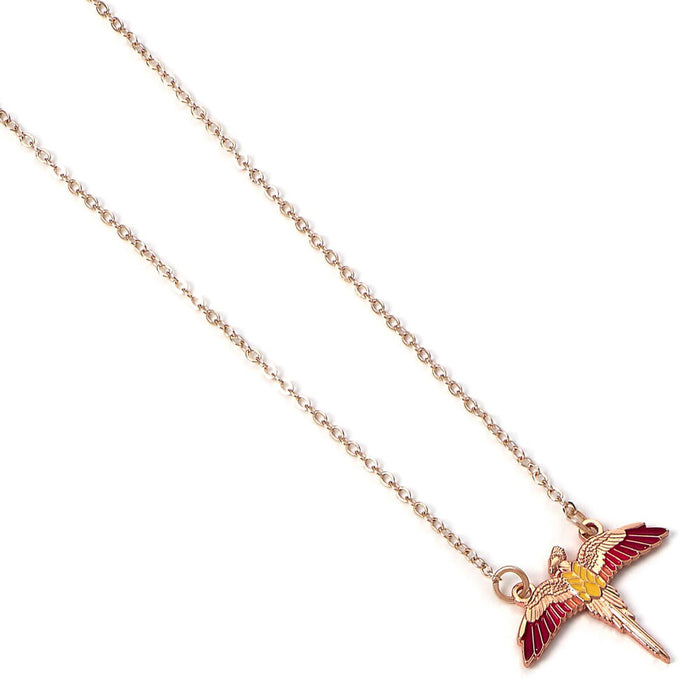Harry Potter Fawkes necklace-3