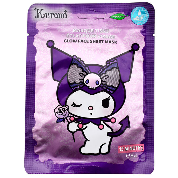Hello Kitty Kuromi glow face mask-1