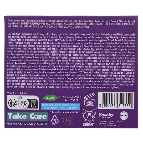 Hello Kitty Kuromi 4 colour palette-3