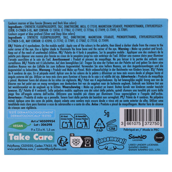 Hello Kitty Cinnamoroll 4 colour palette-3