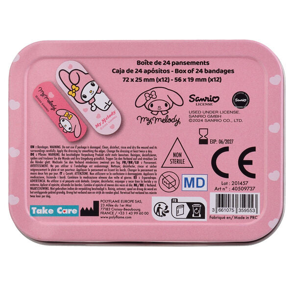 Hello Kitty My Melody metal band-aid box-3
