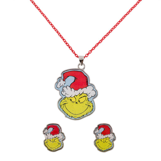 The Grinch Christmas Set necklace + earrings-1
