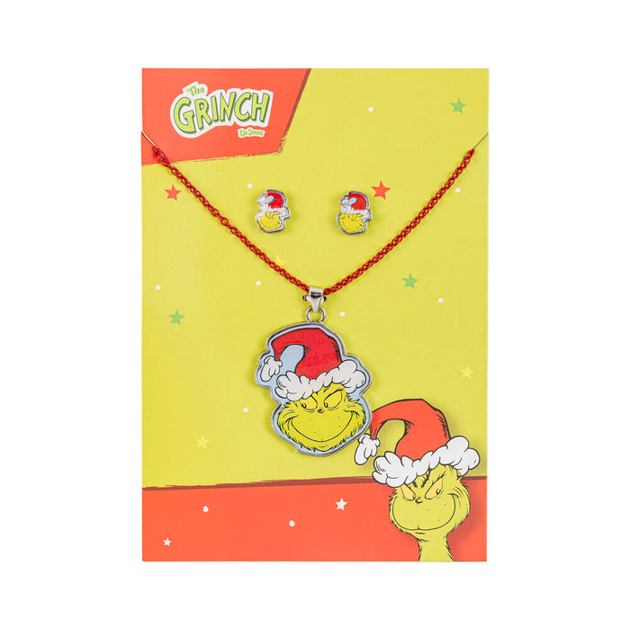 The Grinch Christmas Set necklace + earrings-4