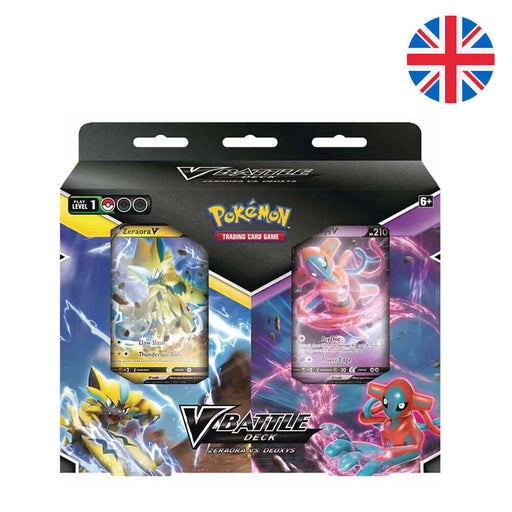 English Pokemon Deoxys vs Zeraora V Battle Deck collectible playing cards-0