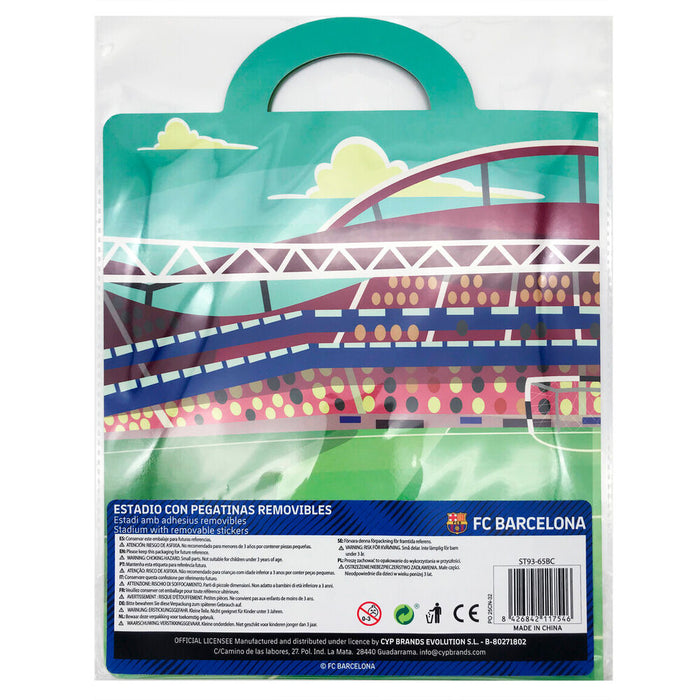 FC Barcelona reusable stadium 3D stickers book-2