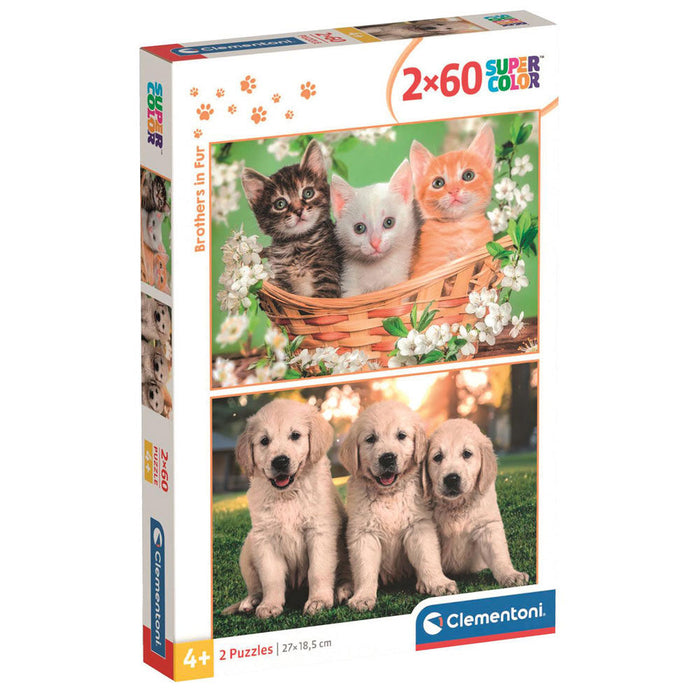 Brothers in Fur puzzle 2x60pcs-1
