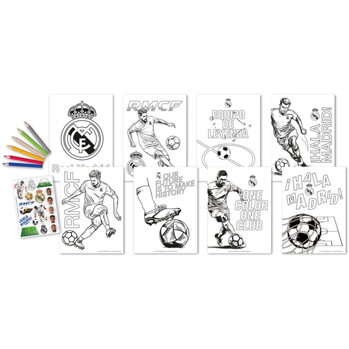 Real Madrid Sticker Colouring set-2