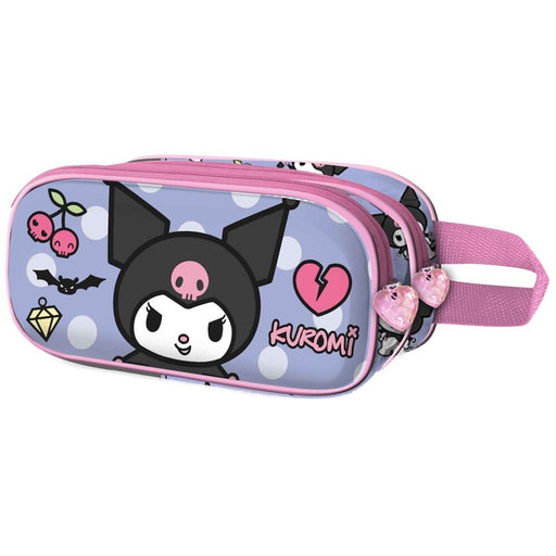 Hello Kitty and Friends Kuromi Rebel double 3D pencil case-1