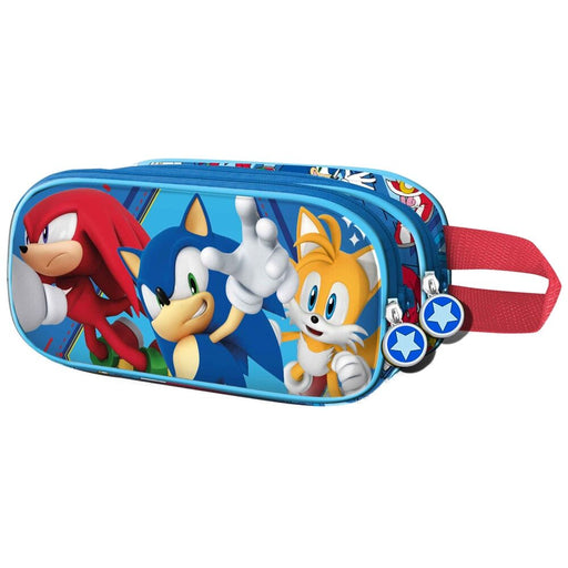 Sonic the Hedgehog Heroes double 3D pencil case-1