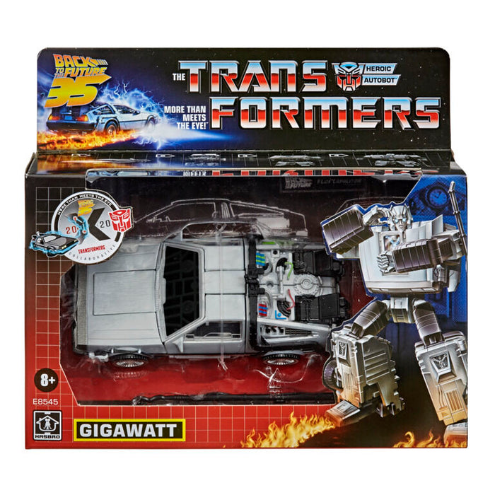 Transformers Back to the Future Delorean Gigawatt figure 14cm-3