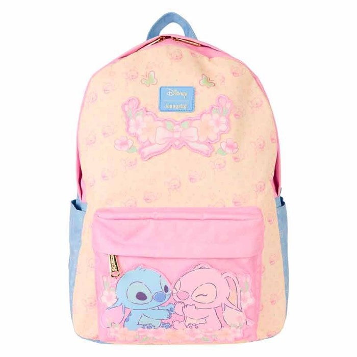 Loungefly Disney Stitch - Stitch & Angel nylon backpack 43cm-1