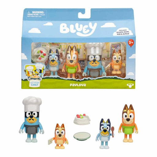Bluey Lets Play Chef pack 4 figures-1