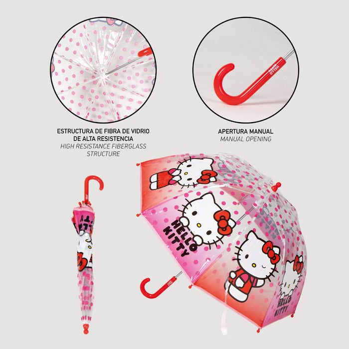 Hello Kitty manual bubble umbrella-2