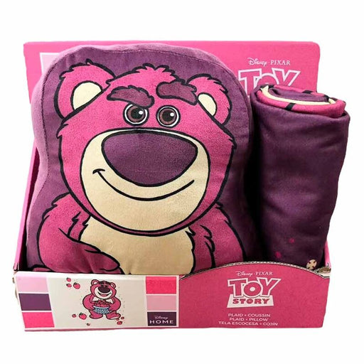 Disney Pixar Toy Story Lotso polar blanket + cushion set-1