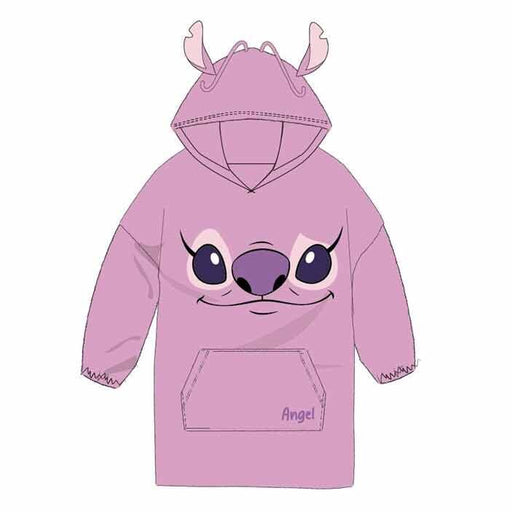 Disney Stitch Angel oversize sweatshirt coat adult coral-1