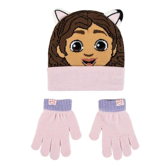 Gabbys Dolls House hat and gloves set-1
