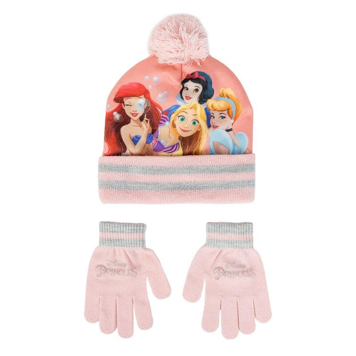 Disney Princess hat and gloves set-1