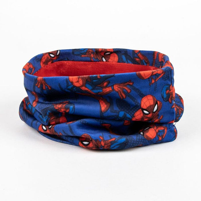 Marvel Spiderman winter set snood hat gloves-3