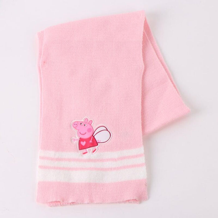 Peppa Pig winter set snood hat gloves-4