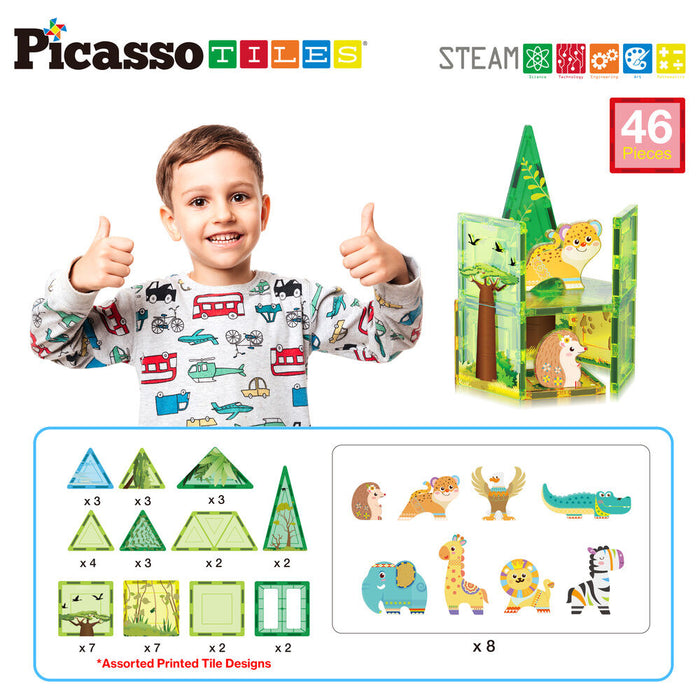 Safari magnetic blocks + 8 figures-3