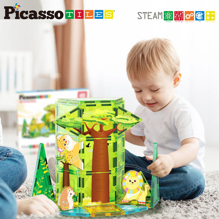 Safari magnetic blocks + 8 figures-4