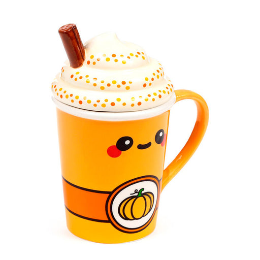 Foodiemals Latte pumpkin mug with lid 325ml-1