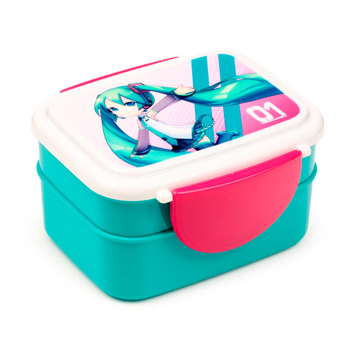 Hatsune Miku lunch box + cutlery-1