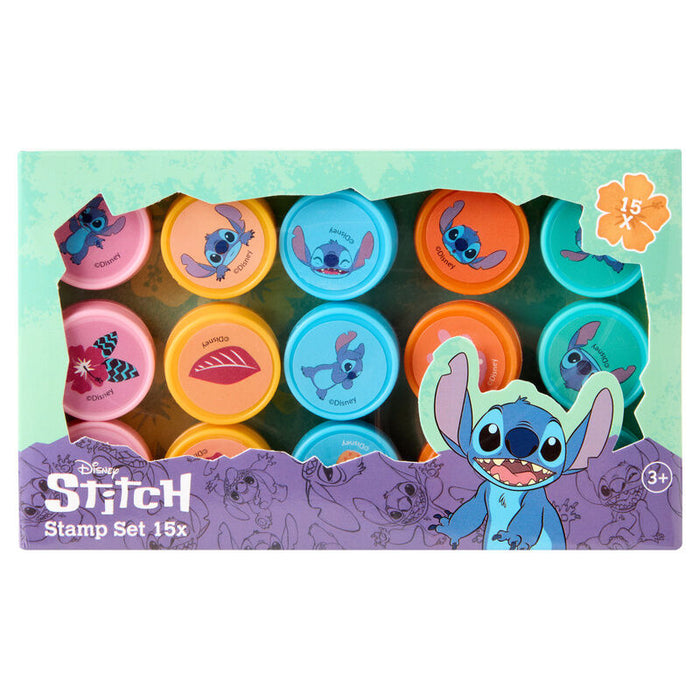 Disney Stitch pack 15 stamps-1