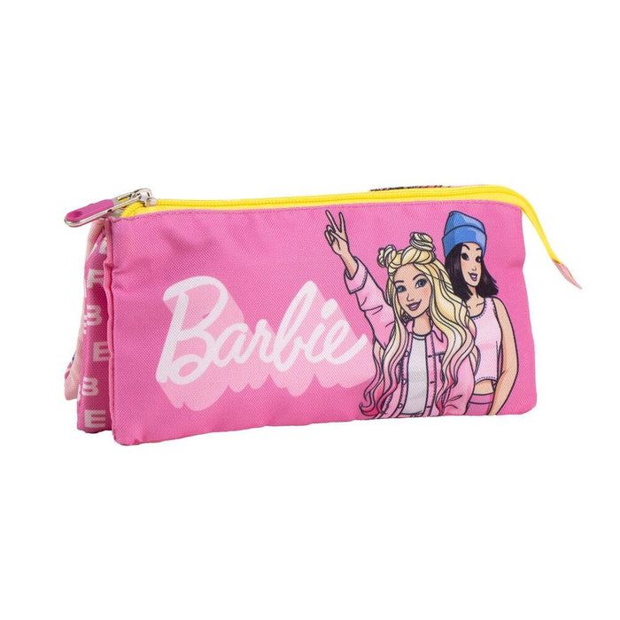Barbie triple pencil case-2