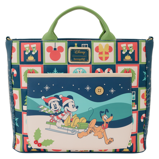 Loungefly Disney Mickey & Minnie Holiday bag backpack-1