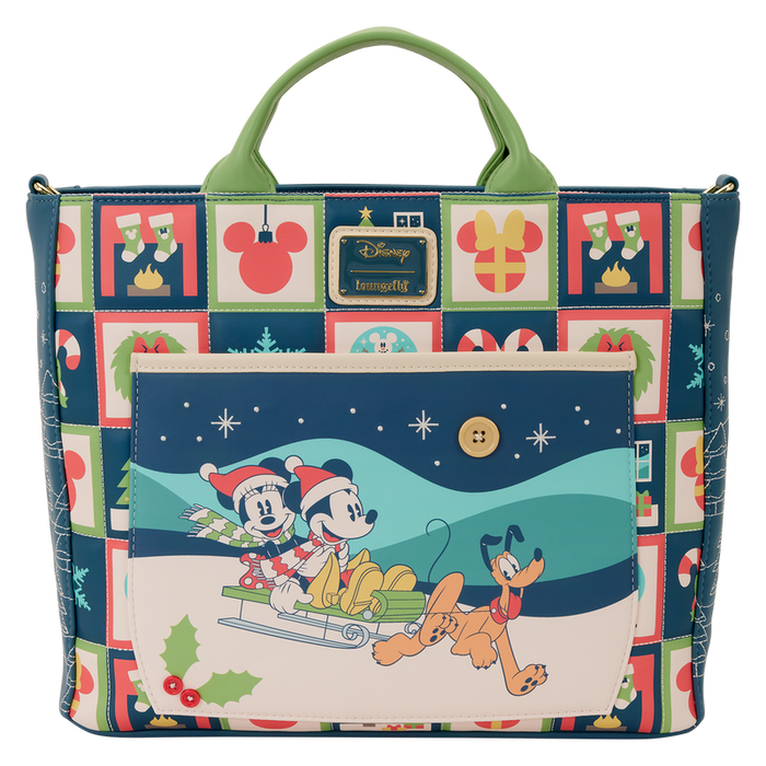 Loungefly Disney Mickey & Minnie Holiday bag backpack-1