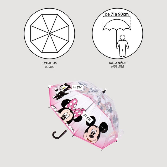 Disney Minnie bubble manual umbrella 45cm-2