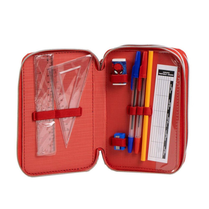 Marvel Spiderman triple pencil case-5