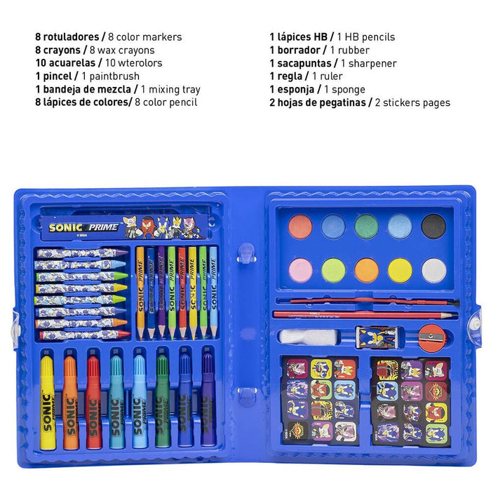 Sonic Prime Colouring stationery set-4