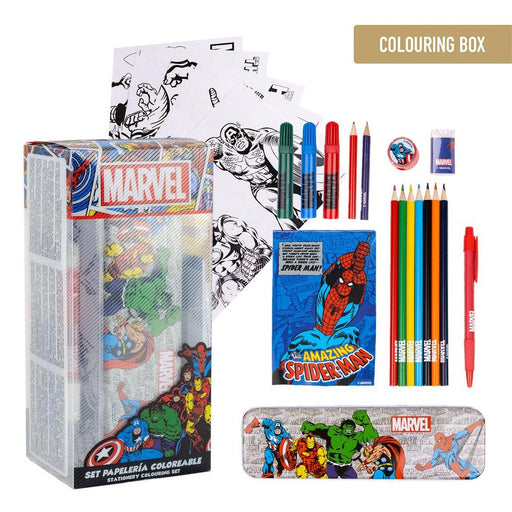 Marvel Colouring stationery set-1