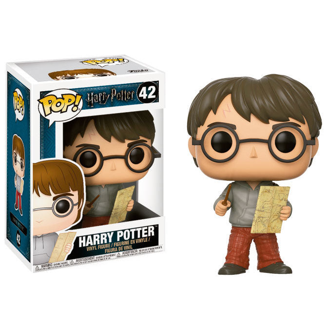 POP figure Harry Potter Harry with Marauders Map-0
