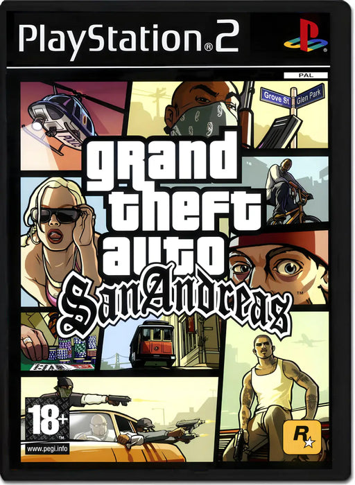 Grand Theft Auto GTA: San Andreas (USED) - PS2 (RESTART)