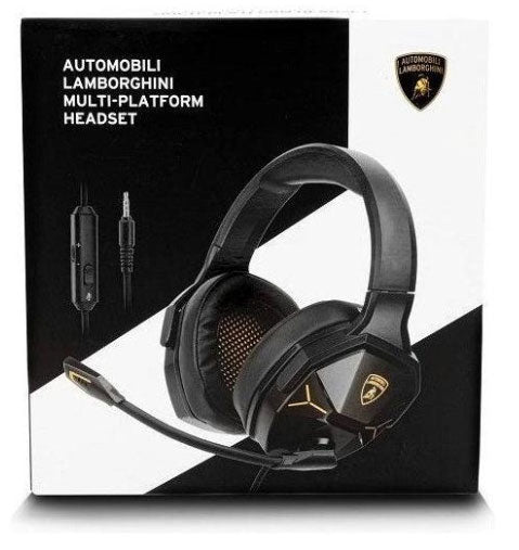 LAMBORGHINI Cuffie con Microfono Nere